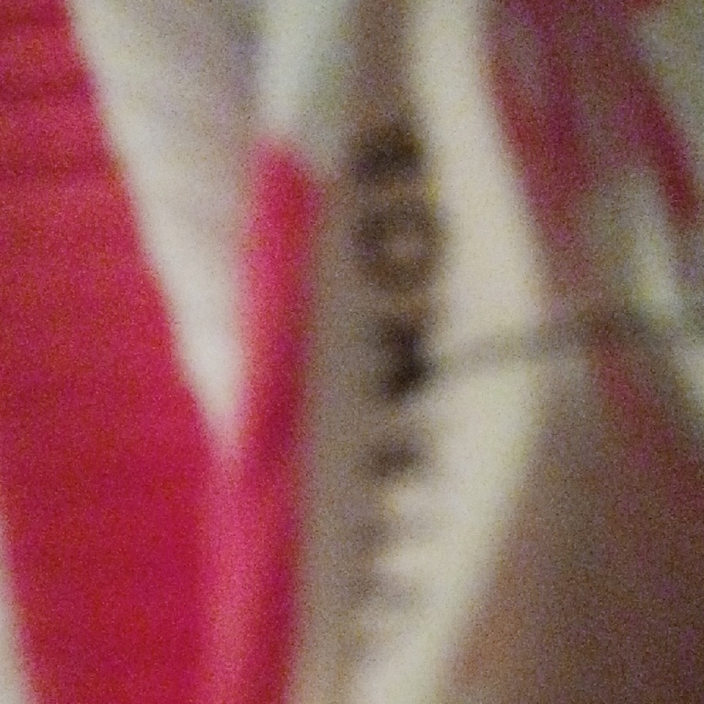 Pink and White Striped Leopard Print Top With Sexy Open Back. - Picture 3 of 4